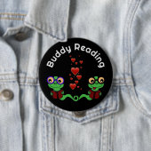 Boekenwormen Buddy Reading Ronde Button 4,0 Cm (In situ)