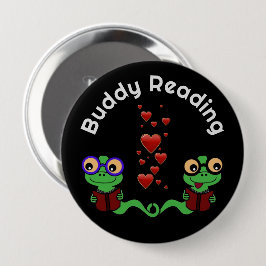 Boekenwormen Buddy Reading Ronde Button 4,0 Cm