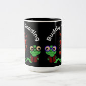 Boekenwormen Buddy Reading Tweekleurige Koffiemok (Center)