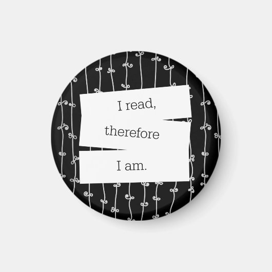 Boekenworm's motto koelkastmagneet magneet (Voorkant)