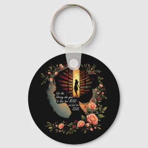 Boekenwurm Boekenliefhebber Vrouwen Meisjes Weegsc Sleutelhanger