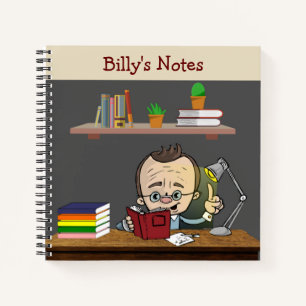 Boekenwurm Buddy Notitieboek - Schattig Cadeau voo