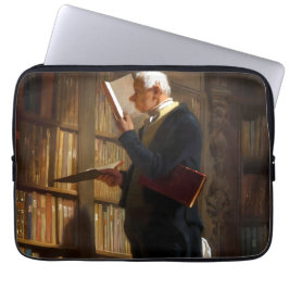 Boekenwurm Carl Spitzweg Art Laptop Sleeve