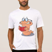Boekenwurm Die Een Boek Leest T-shirt (Voorkant)
