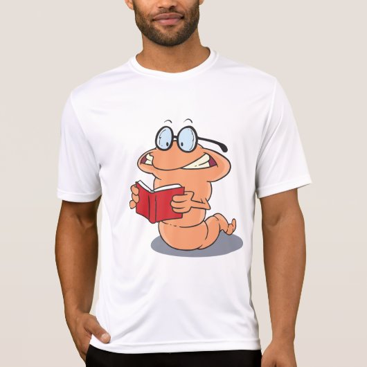 Boekenwurm Die Een Boek Leest T-shirt (Voorkant)