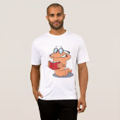 Boekenwurm Die Een Boek Leest T-shirt (Voorkant volledig)