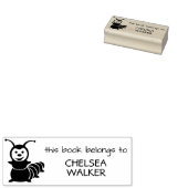 Boekenwurm Dit boek behoort tot de naam Kinder ste Rubberstempel (Gestempeld)