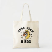 Boekenwurm Ghost Once Upon A Book Halloween Tote Bag (Voorkant)