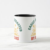 Boekenwurm Grappig gemakkelijk afgeleid door boeke Mok (Midden)