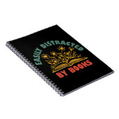 Boekenwurm Grappig gemakkelijk afgeleid door boeke Notitieboek (Rechterzijde)