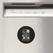 Boekenwurm Halloween Shirt Haunted Library Magneet (Insitu (Vaatwasser))