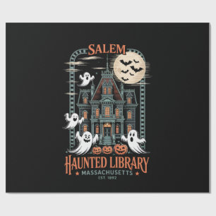Boekenwurm Halloween T-shirt Geheime Bibliotheek Cadeaupapier