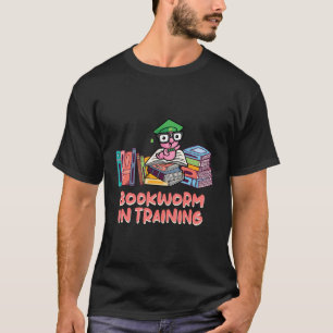 Boekenwurm in opleiding Grappig boek liefhebber Hu T-shirt