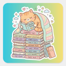 Boekenwurm Kat Gezellig Leeskat
