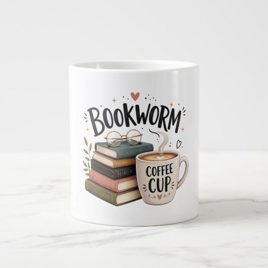 Boekenwurm Koffieliefhebber Mok (Voorkant)