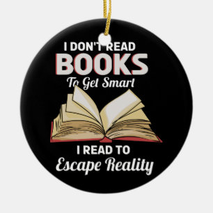 Boekenwurm Leest Boeken, Boeken Keramisch Ornament