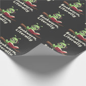 Boekenwurm Letterlijk Grappige Boekenliefhebbers Cadeaupapier (Hoek)