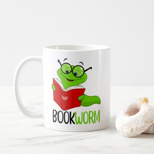 Boekenwurm Lezen Koffiemok (Met donut)