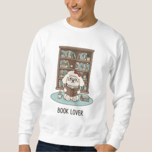 Boekenwurm Poodle Leest Koffie Gezellige Sfeer Trui
