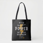 Boekenwurm Power  Tote Bag (Voorkant)