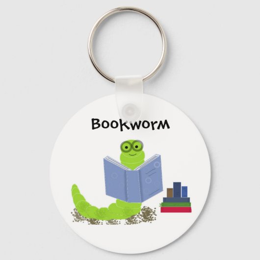 Boekenwurm Sleutelhanger (Voorkant)