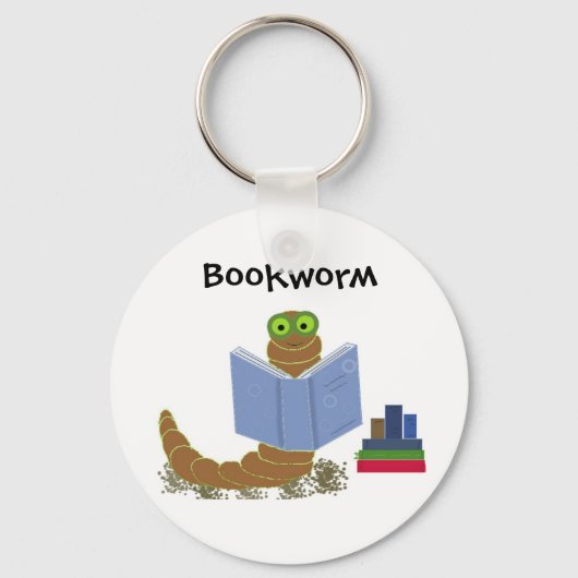 Boekenwurm Sleutelhanger (Voorkant)