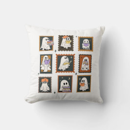  boekenwurm spoken postzegels Halloween Kussen