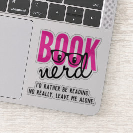 Boekenwurm Sticker
