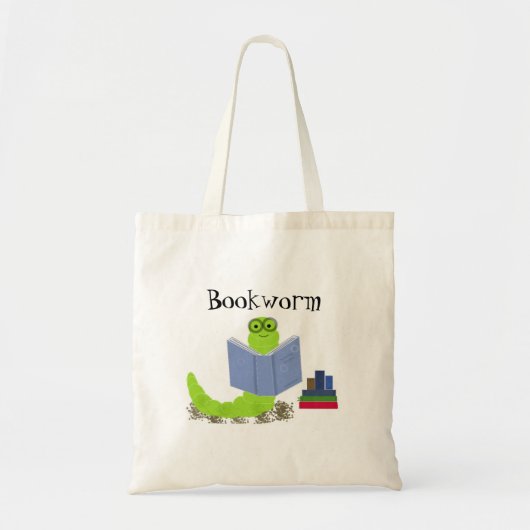 Boekenwurm Tote Bag (Voorkant)