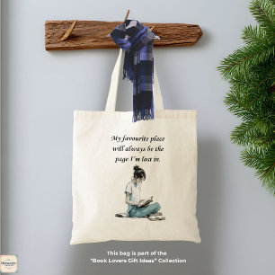 Boekenwurm unieke cadeau - boodschappentas tote bag