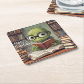 Boekenwurm Verjaardag Kartonnen Onderzetters (Schuin)