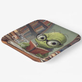 Boekenwurm Verjaardag Papieren Bordje (Gebogen)