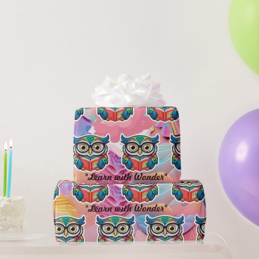 "Boekenwurm Wijsheid" Cadeaupapier (Feestgeschenken)