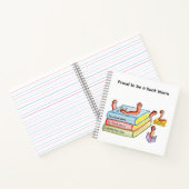 Boekenwurmen verenigen! notitieboek (Binnen)