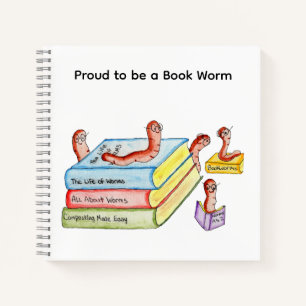 Boekenwurmen verenigen! notitieboek
