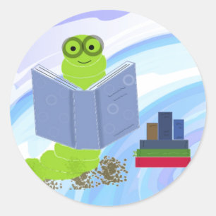 Boekenwurmen zijn cool sticker