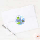 Boekenwurmen zijn cool sticker (Envelop)