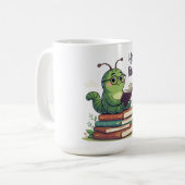 Boekenwurmleesontwerp Koffiemok (Voorkant links)