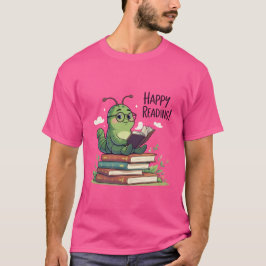 Boekenwurmleesontwerp T-shirt