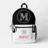 Boekenzak Bedrukte Rugzak (Voorkant)