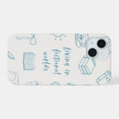 Boekesthetiek telefoonhoesje iPhone 15 case (Achterkant horizontaal)