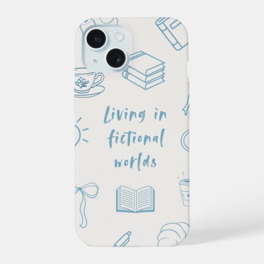 Boekesthetiek telefoonhoesje iPhone 15 case (Achterkant)