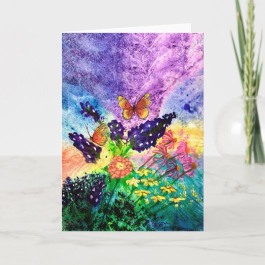 Boeket 5 x 7 van Bluebonnet Kaart (Voorkant)