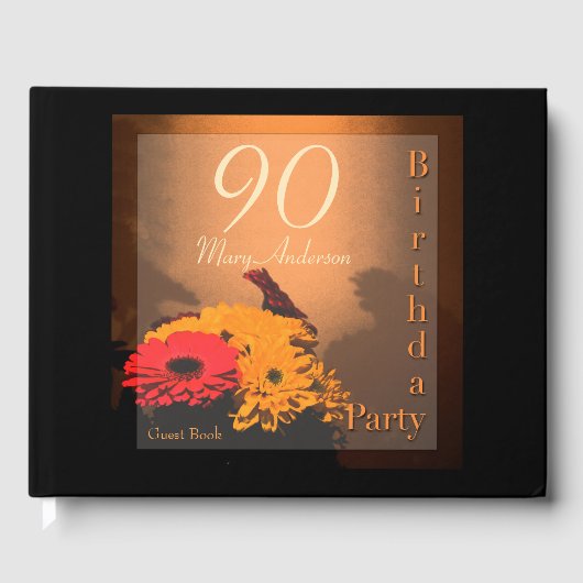  boeket 90ste verjaardagsfeest gastenboek (Voorkant)