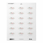 Boeket | Afstudeeradres Etiket (Full Sheet)