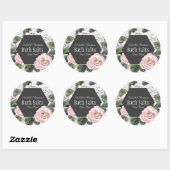  boeket badzout Mason Jar Ronde Sticker (Vel)