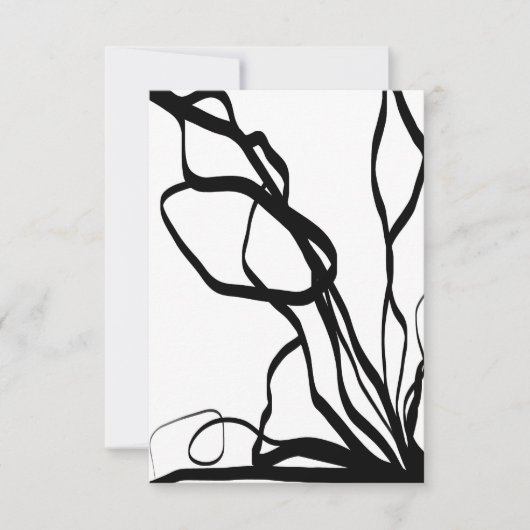 Boeket Blanc: Abstract Wit & Zwart (Voorkant)