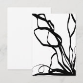 Boeket Blanc: Abstract Wit & Zwart (Voorkant / Achterkant)
