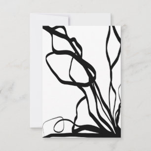 Boeket Blanc: Abstract Wit & Zwart
