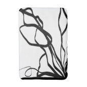 Boeket Blanc: Abstract Wit & Zwart Badmat (Voorkant Verticaal)